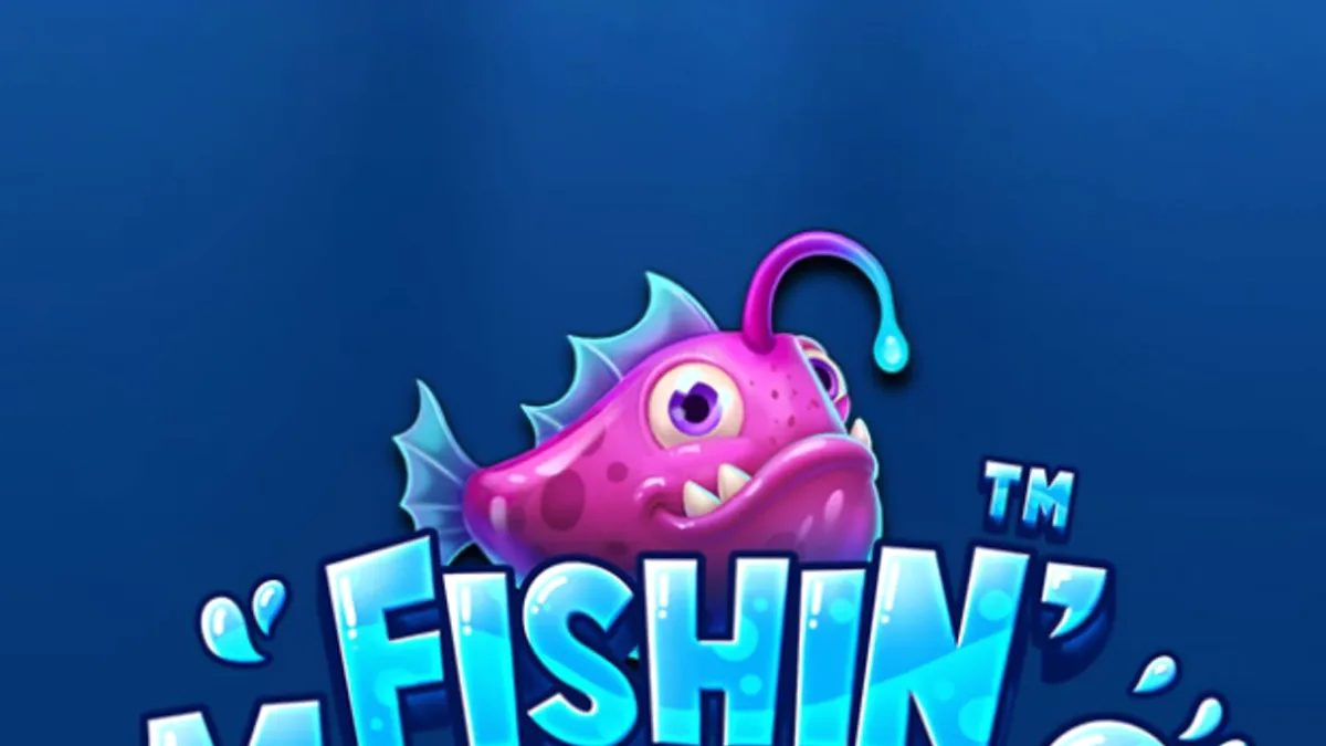 Tampilan visual slot Fishin’ Madness Quadgrows dengan tema bawah laut dan grid yang berkembang